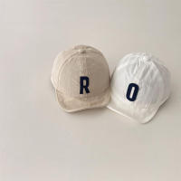 Gorra de béisbol coreana con letras para verano, gorro fino de secado rápido para niños, gorro con visera transpirable para exteriores, gorra con protección solar para bebés, niños y niñas - details 5