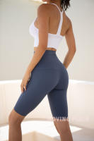 Pantalones de chándal ajustados de cintura alta, mallas de color melocotón móvil, 8 colores, ACB - details 10