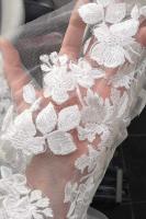 Recién llegado, velos de novia largos de 3 metros de una capa, velos de novia de color blanco marfil, velo de novia con borde de encaje, velo de novia con peine de tul suave - details 7