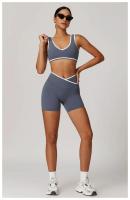 Conjunto de Yoga de 2 Piezas Trajes de Entrenamiento de Poliéster para Fitness - details 28