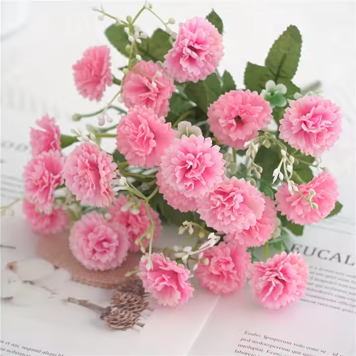 Flores Artificiales de Hortensia 20 Cabezas para Decoraciones de Boda, Hogar, Hotel - 1