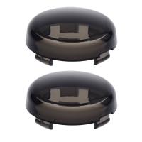 Cubierta de lente de luces de señal de giro Compatible con Harley Dyna Fatboy Softail Road Glide - details 0