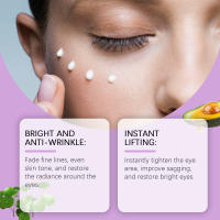 Crema para ojos reafirmante portátil, 20g, antiarrugas, firme, se desvanece, líneas finas, ojeras, antihinchazón, brillo e hidratación, crema para ojos - details 9