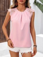 Camisas de Encaje Estético Coreano Top de Mujer de Alta Calidad, Estilo Sencillo, Bajón, Novedad 2024 - details 5