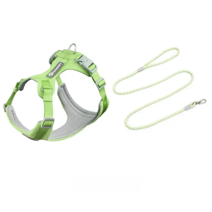 Juego de arneses con correas para perro y gato, chaleco de entrenamiento al aire libre, ideal como regalo para perros pequeños, medianos y grandes - 1