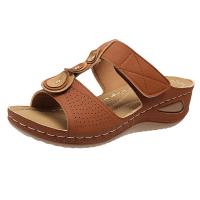 Zapatillas de tacón de cuña para mujer, zapatos de verano - details 3