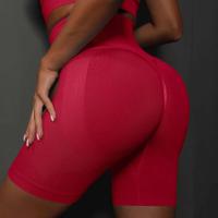 Yoga mujeres sin costuras gimnasio entrenamiento cintura alta Push Up Fiess deportes ciclismo pantalones cortos - details 36