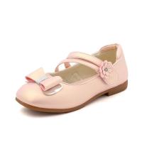 Zapatos de cuero para niñas, zapatillas planas de princesa con pajarita, zapatos de flores para niñas, zapatos planos informales para niños, zapatos de tacón bajo para baile y boda, suaves - details 7