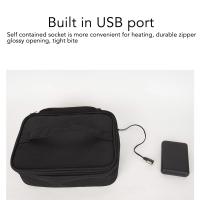 Fiambrera portátil con revestimiento de película de aluminio para microondas, fiambrera con carga USB - details 9