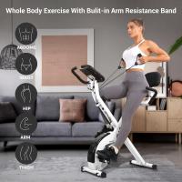 MX-600 Bicicleta de Ciclismo Interior Plegable Magnética con Pantalla LCD y Sensor de Frecuencia Cardíaca, Bicicleta con Bandas de Resistencia que Ahorra Espacio - details 2