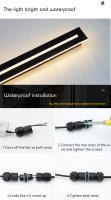 Lámpara LED de pared resistente al agua para exteriores, candelabro moderno de aluminio IP65, para jardín, porche, AC85-265V - details 3