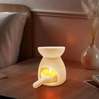 Portavelas de cerámica para té, aceite perfumado, calentador de cera, decoración para dormitorio, sala de estar, balcón, Patio, mesa - details 11