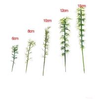 10 Uds. De árbol de bambú en miniatura de plástico, micropaisaje simulado pequeño, simulación de plantas verdes reutilizables para fiesta - details 0