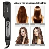 Plancha de vapor para el pelo, plancha de vapor profesional para salón, plancha de vapor iónica para alisar 2 en 1 y - details 0
