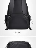 Mochila de ordenador impermeable con cremallera, mochila de viaje Simple, gran capacidad, moda - details 12