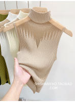 Top de Malla Acolchado Vestido Chic Sin Mangas para Mujer Estilo Callejero Moderno Moda Deportiva - details 16