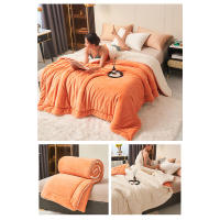 Manta de felpa de cordero grueso de doble capa, forro polar de felpa a cuadros para cama, sofá, manta de lana de Coral suave y cálida, mantas de invierno - details 9