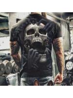 Camiseta 3D De Hombre Con Estampado De Calavera Talla Grande Estilo Casual Verano Manga Corta Transpirable Ropa Diaria - details 10