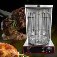 Barbacoa de gas de acero inoxidable, 3000 W, profesional, vertical, giroscopiadora, 2 quemadores, barbacoa de mesa, barbacoa - details 0