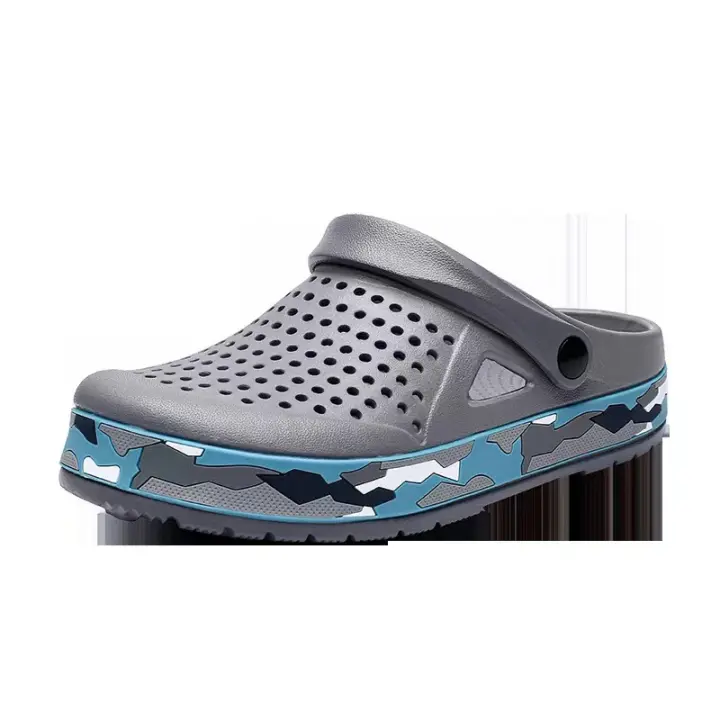 Nuevas Sandalias de Verano para Hombre Antideslizantes, Moda Coreana, Zapatos de Suela Gruesa con Agujeros para Exteriores - 1