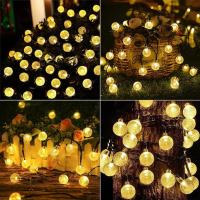 Guirnalda de luces solares para exteriores, 12M, 100 LED, impermeables, 8 modos, para interior y exterior, para jardín, Patio, fiesta - details 1