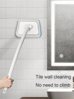 Cepillo de limpieza de esponja de azulejo, mango largo extraíble, multifuncional, para pared de baño y bañera - details 12
