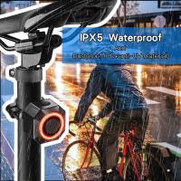 Luz de Alarma para Motocicleta Anchtek con Sensor de Frenos Automáticos Carga USB Control Remoto Inteligente para Bicicleta Antirrobo - details 3