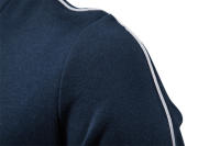 Sudadera de manga larga con cremallera y cuello levantado para hombre, cárdigan informal deportivo que combina con todo, Color de contraste, Otoño e Invierno - details 7