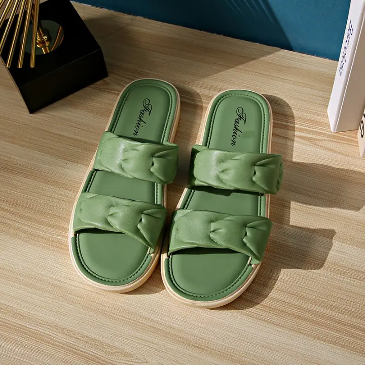Sandalias de verano para mujer, zapatos de playa ligeros, antideslizantes, planos, combinables, a la moda, estilo coreano - 1