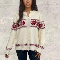 Moda de primavera otoño estilo coreano con cuello redondo para mujer - details 1