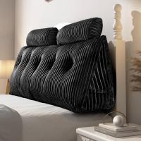 Cojín de Lectura Triangular Almohada de Apoyo Lumbar Suave Bolster para Posición de Sofá de Cama - details 25