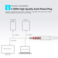 Auriculares con cable de 3,5mm, intrauditivos con cable y micrófono, auriculares estéreo HiFi de graves, deportes, música, juegos para teléfonos y PC - details 7