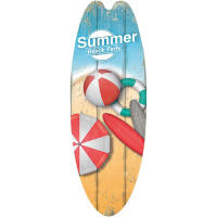 Tabla de surf colgante de madera para playa, decoración de pared de Bar Tropical temática de verano, bienvenido al Paraíso, letrero de puerta para habitación del hogar - details 2