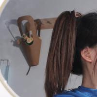 Peluca sintética Invisible para aumentar el volumen del cabello, pinza con garra, cola de caballo, peluca de media cola de caballo, cola de caballo corta y recta - details 2
