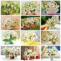 RUOPOTY-pintura personalizada por números para manualidades, imagen de dibujo de flores, regalo personalizado - details 0