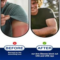 4 pares de mangas de brazo de protección solar y enfriamiento - Unisex, transpirables y ajuste de compresión para hombres, mujeres y adolescentes - Ideal para deportes al aire libre, ciclismo y actividades escolares de verano, accesorios deportivos - details 7