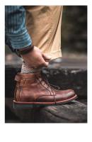 2024 Productos de diseño Street British Dress Zapatos de moda Botas de cuero PU para hombres - details 0