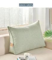 Cojín de Cama para Oficina Sofá Almohada de Lectura para TV Cojín de Lumbar Cómodo Sofá de Dormir Triángulo Pillow Decoración del Hogar - details 23