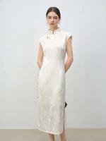 Vestido Cheongsam Estilo Chino ZIQIAO Vestido Largo y Delgado para Mujer en Verano 2025 - details 0