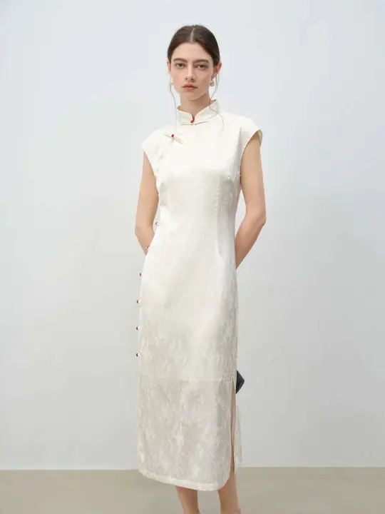 Vestido Cheongsam Estilo Chino ZIQIAO Vestido Largo y Delgado para Mujer en Verano 2025 - 1
