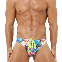 Swimwear Men Swimsuits Quick Dry Swimming Briefs Sexy Male Low Waist Bathing Trunks Beach Bikini Surfing Shorts - details 5