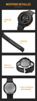 SKMEI-relojes deportivos digitales para hombre, pulsera con luz LED, resistente al agua, 5Bar, 1841 - details 4