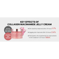 Crema de gelatina medicube: colágeno hidrolizado liofilizado con niacinamida aumenta la hidratación de la barrera de la piel y le brinda brillo y levantamiento las 24 horas - details 2