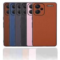 Funda de teléfono para Xiaomi Redmi Note 13 Pro + Plus 5G, protector anticaída de cuero Litchi a prueba de golpes - details 0
