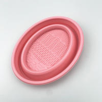 Cuenco de lavado plegable de silicona cepillo de maquillaje maquillaje de belleza huevo de limpieza almohadilla de limpieza herramientas de maquillaje de belleza cuenco de lavado - details 5
