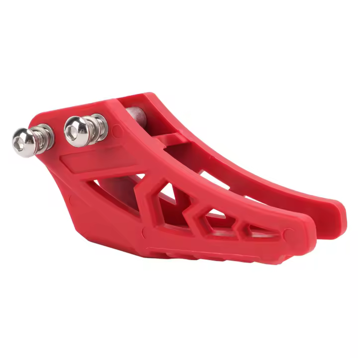 Protector deslizante de guía de cadena de bicicleta de motocicleta, repuesto ABS rojo para CRF250R 50cc-250cc - 1