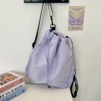 Mochila con cordón de nailon de estilo coreano, bolso deportivo ligero de nailon de Color fresco, bolso de viaje al aire libre dulce Harajuku - details 18