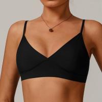 Sujetador deportivo de secado rápido de alta elasticidad para mujer, ropa deportiva ajustada, correa de hombro ajustable, Yoga, Fitness - details 1