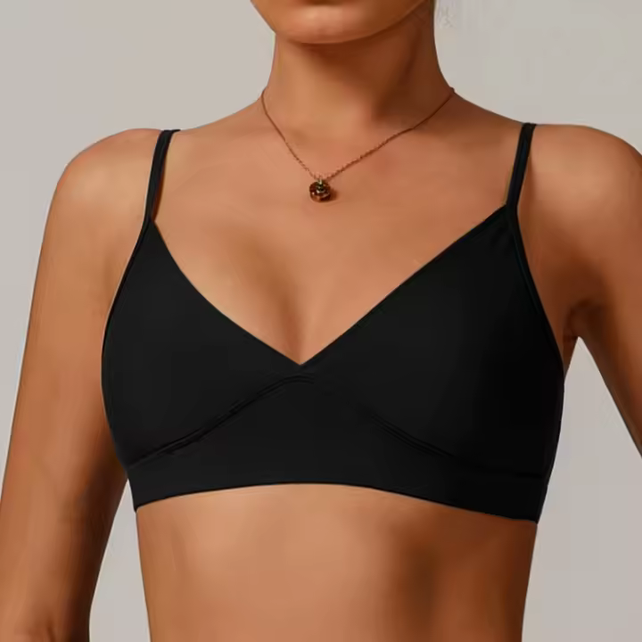 Sujetador deportivo de secado rápido de alta elasticidad para mujer, ropa deportiva ajustada, correa de hombro ajustable, Yoga, Fitness - 1