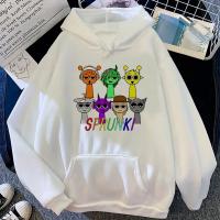 Sprunki Sudadera con capucha patrón de moda suéter de anime cómico tela suave chica hoddie jersey harajuku estilo moderno diseñador cómic - details 8